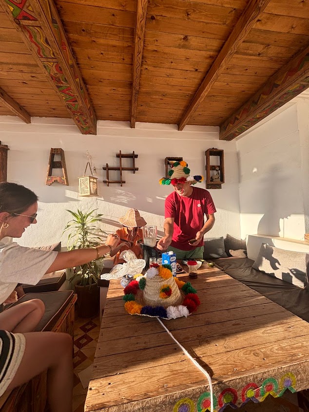 Moroccan food at the camp